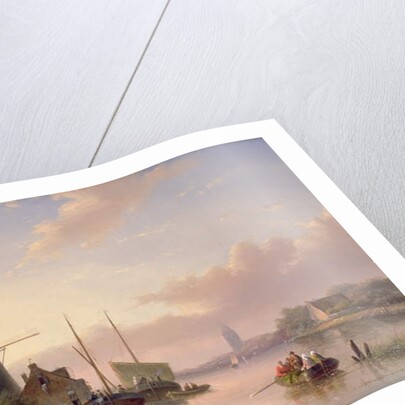 Summer Landscape at Sunset, 1858 by Jacob Jan Coenraad Spohler