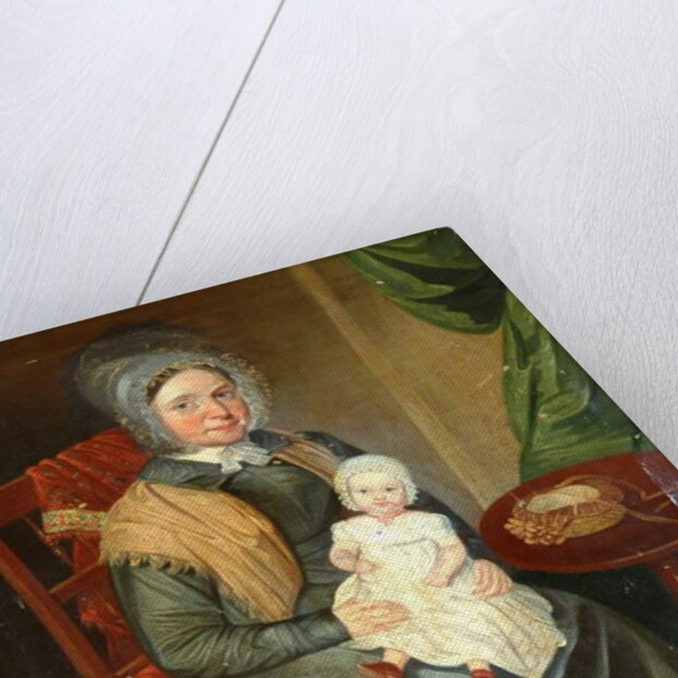 Sarah Barrett with a Child by English School