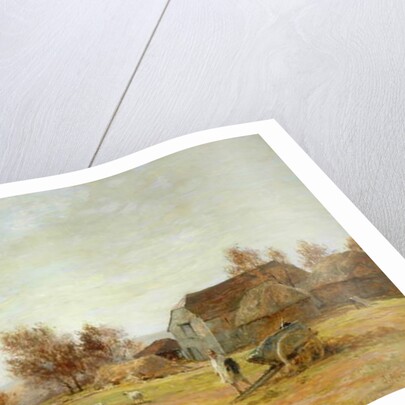 A Sheep Farm on the South Downs, 1906 by James Aumonier