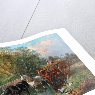 Crossing the Stream by John Frederick Herring Jnr