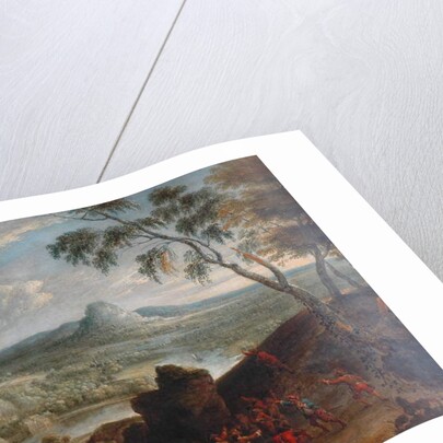 Landscape with Banditti in Ambush by Jan van Huchtenburgh