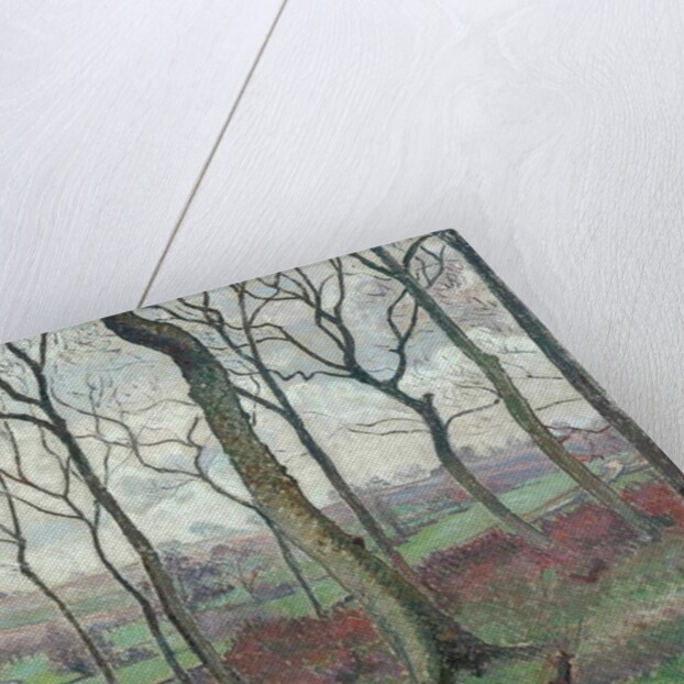 The Dunmow Road from Tilty Wood, 1915 by Lucien Pissarro