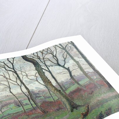 The Dunmow Road from Tilty Wood, 1915 by Lucien Pissarro