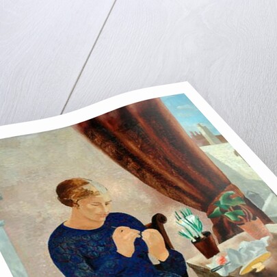 Seated Woman and the Manicure and Portrait of Frosca Munster, 1929 by Christopher Wood