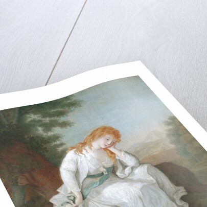 Possibly Maria of Moulines from Sterne's 'Sentimental Journey', 1766-81 by Angelica (style of) Kauffman