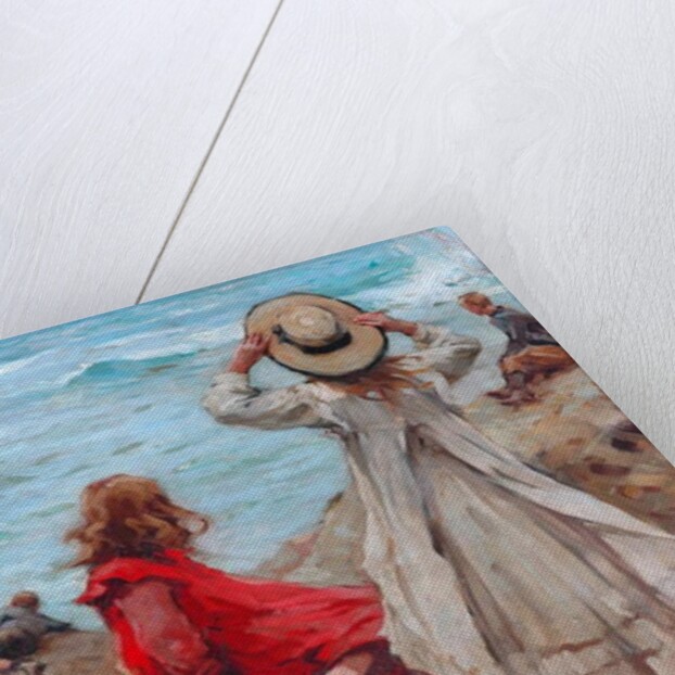 Children at the Seaside, 1910 by Frank Gascoigne Heath