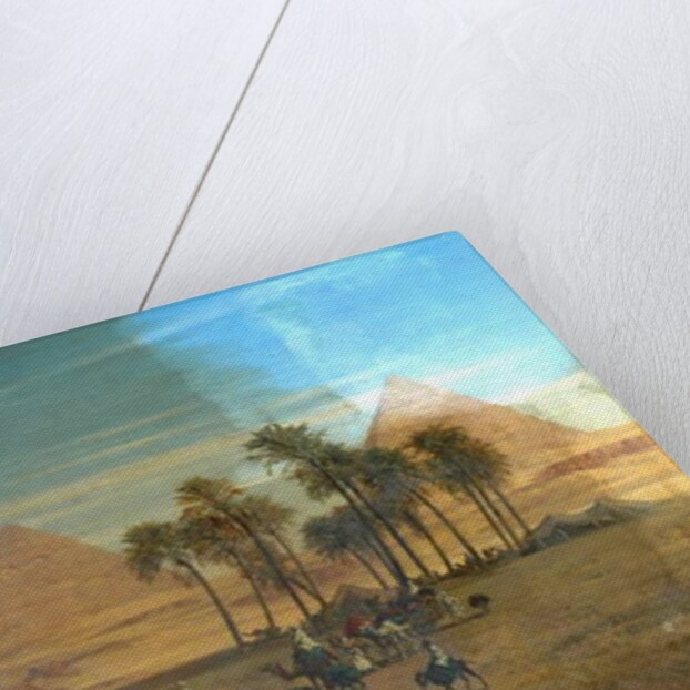 The Pyramids of Giza, Egypt by August Albert Zimmermann