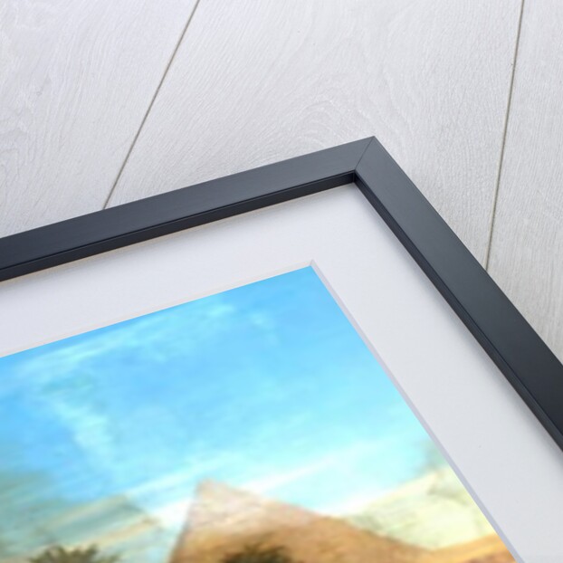 The Pyramids of Giza, Egypt by August Albert Zimmermann