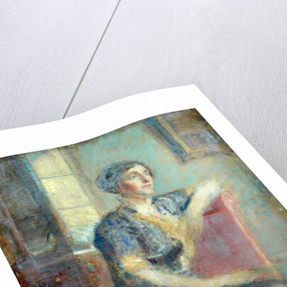 Mrs Lousada, painted at her house by Ambrose McEvoy