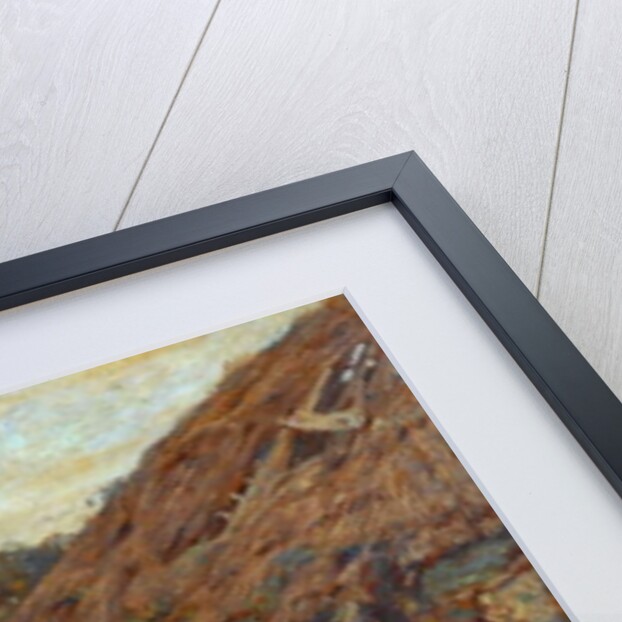 Scene in farmyard with children picking fruit, 1901 by Charles James