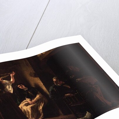 The Invention of the Combing Machine, 1862 by Alfred W. Elmore