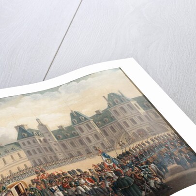 Napoleon's farewell at Fontainebleau, 20 April 1814, 1835 by G. Beaufort