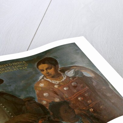 Wolf and Indian Produce a Wolf Return-Backwards, c.1715 by Juan Rodriguez Juarez