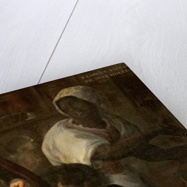 Spaniard and Black Produce a Mulatto, c.1715 by Juan Rodriguez Juarez