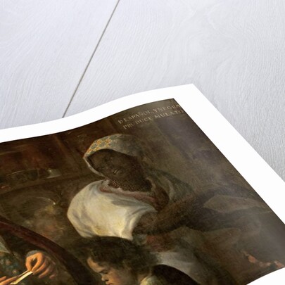 Spaniard and Black Produce a Mulatto, c.1715 by Juan Rodriguez Juarez