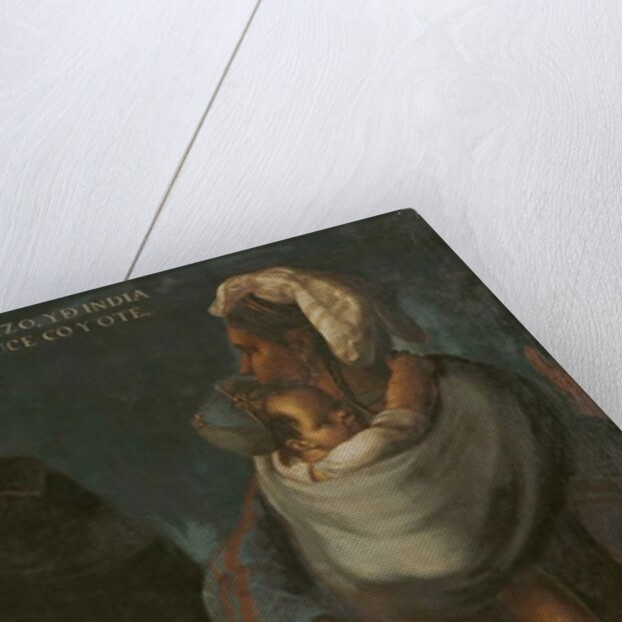 Mestizo and Indian Produce a Coyote, c.1715 by Juan Rodriguez Juarez