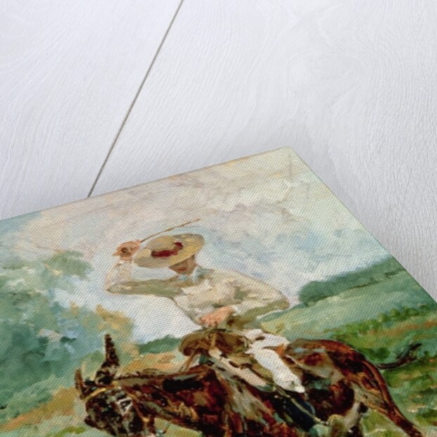 Raoul Tapie de Celeyran on a Donkey by Henri de Toulouse-Lautrec