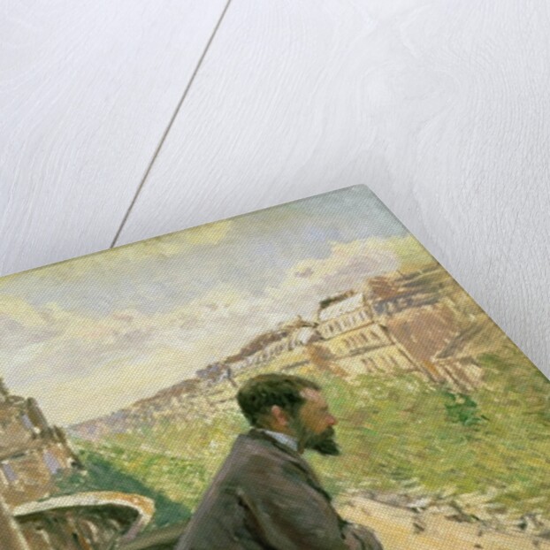 Man on a Balcony, c.1880 by Gustave Caillebotte