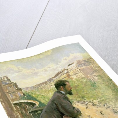 Man on a Balcony, c.1880 by Gustave Caillebotte