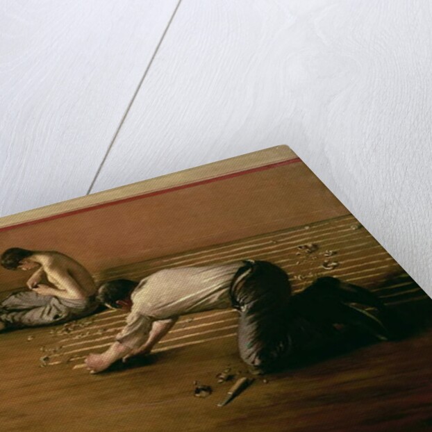 The Parquet Planers, 1876 by Gustave Caillebotte