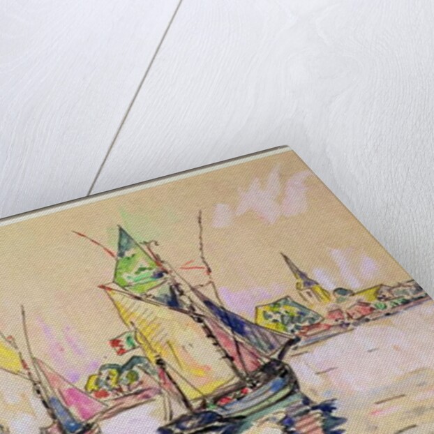 Sailing Boats at Les Sables-d'Olonne by Paul Signac