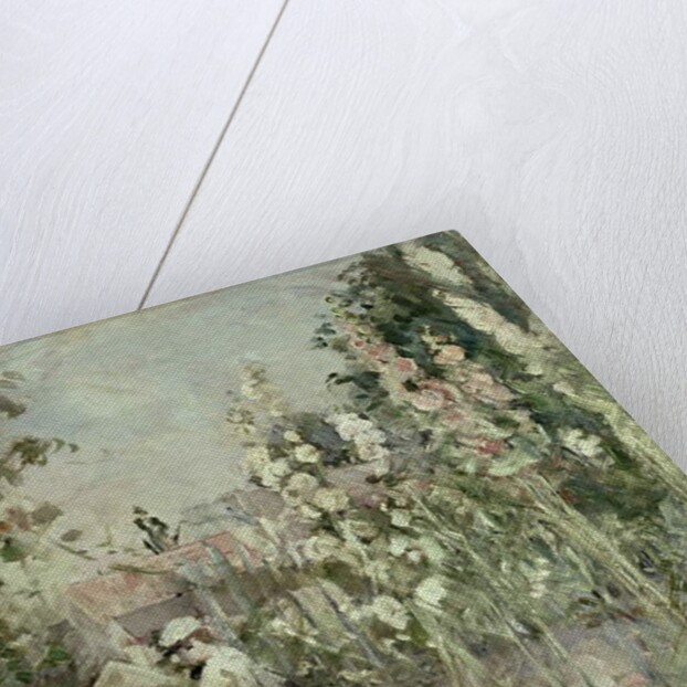 Young Boy in the Hollyhocks by Berthe Morisot