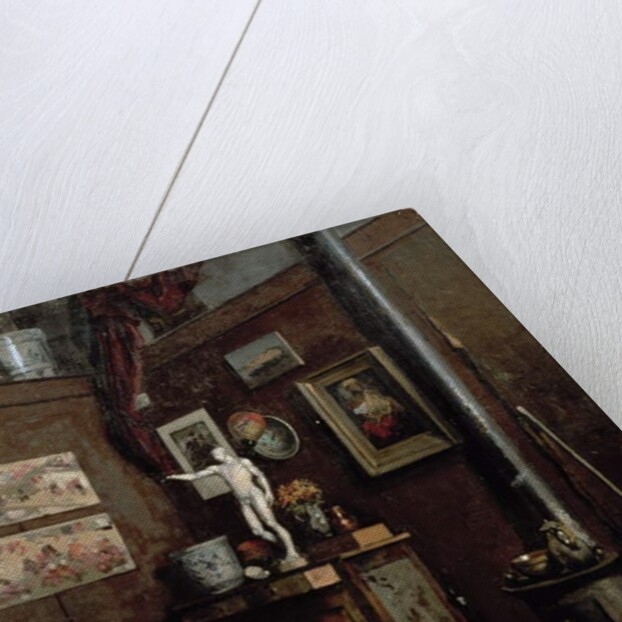 Interior of a Studio, c.1872-74 by Gustave Caillebotte