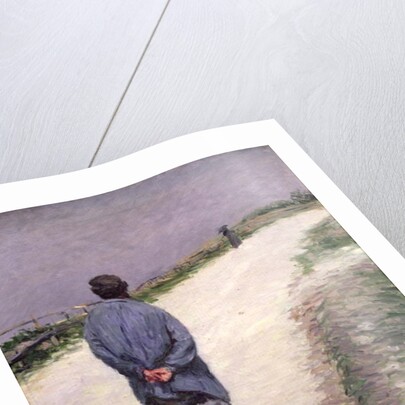 Pere Magloire on the Road to Saint-Clair, Etretat, 1884 by Gustave Caillebotte