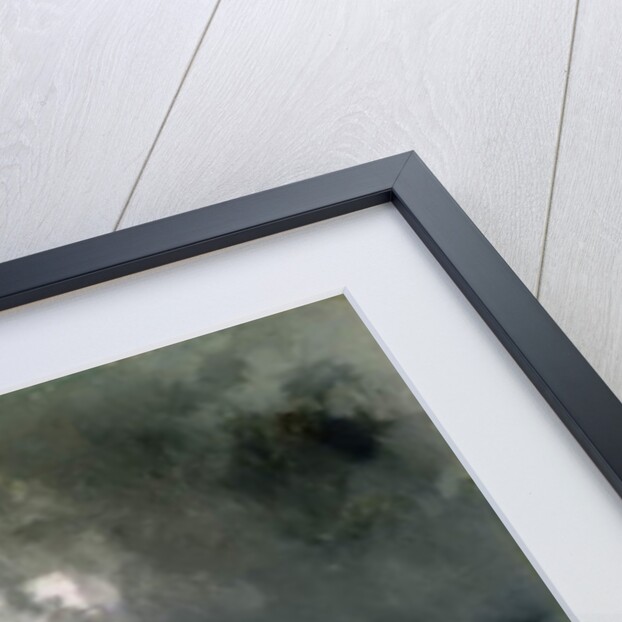 Hamlet at the edge of a pond, 1849 by Eugene Ciceri