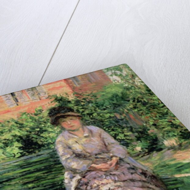 Madame Renoir in the Garden at Petit-Gennevilliers, c.1891 by Gustave Caillebotte