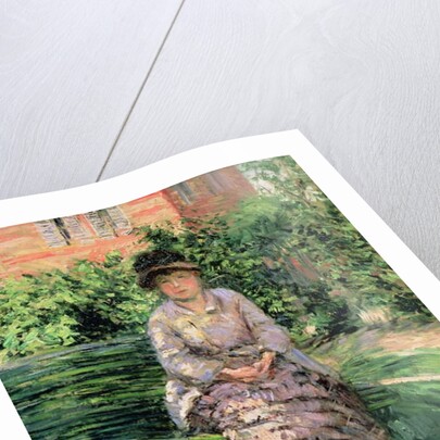 Madame Renoir in the Garden at Petit-Gennevilliers, c.1891 by Gustave Caillebotte