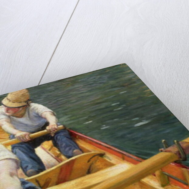 Boaters Rowing on the Yerres, 1877 by Gustave Caillebotte