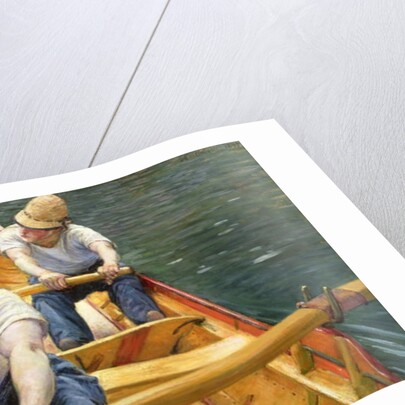 Boaters Rowing on the Yerres, 1877 by Gustave Caillebotte