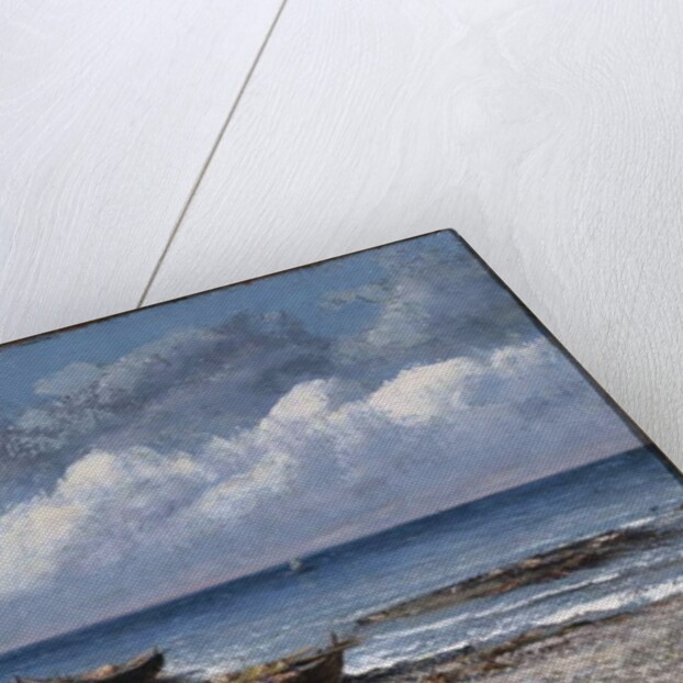 Boats at St. Aubain by Gustave Courbet