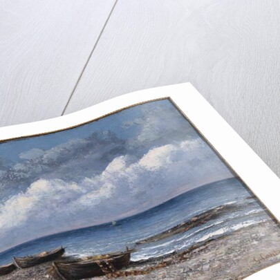 Boats at St. Aubain by Gustave Courbet