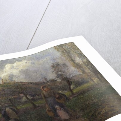 The Return from the Fields by Camille Pissarro