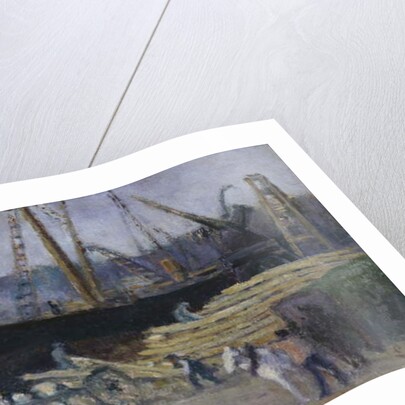 Dock at Rouen, c.1930 by Maximilien Luce