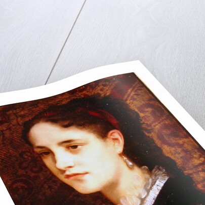 Portrait of a young woman by Gustave Jacquet