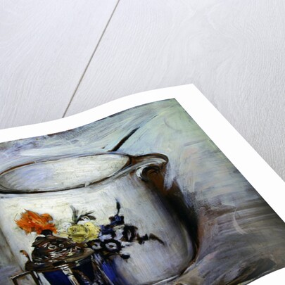 Still life with mustard pot and pitcher by Giovanni Boldini