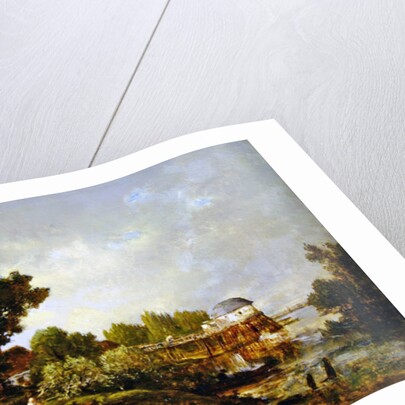 The Old Mill at Saint-Ouen, Paris, France by Theodore Rousseau