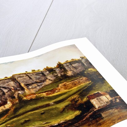 Landscape probably of the Creux-Billard region of Jura by Gustave Courbet