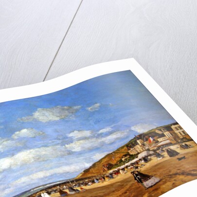 The Beach at Trouville, 1863 by Eugene Louis Boudin