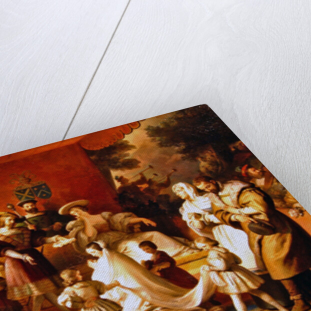 Coronation of a young girl by Alexandre Evariste Fragonard