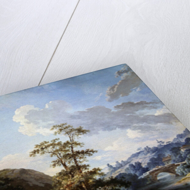 Bridge in a valley, 1778 by Jean-Baptiste Huet