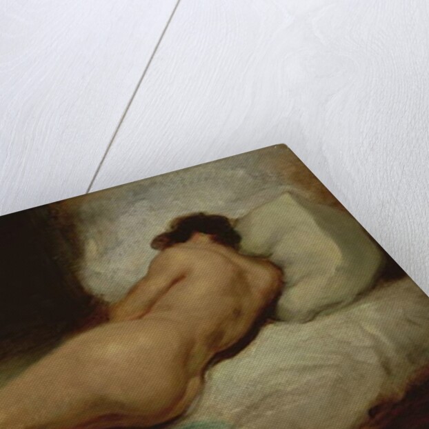 Nude woman lying on a bed, c.1824-26 by Ferdinand Victor Eugene Delacroix