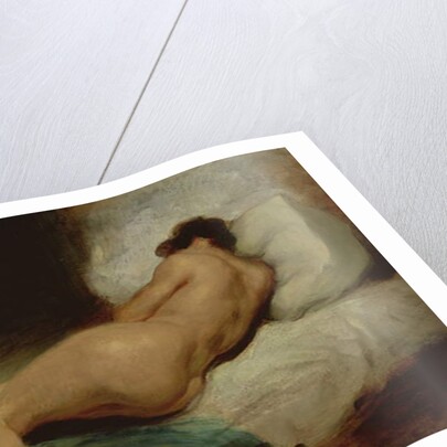 Nude woman lying on a bed, c.1824-26 by Ferdinand Victor Eugene Delacroix