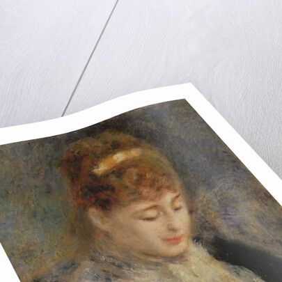 Woman Crocheting, c.1877 by Pierre Auguste Renoir