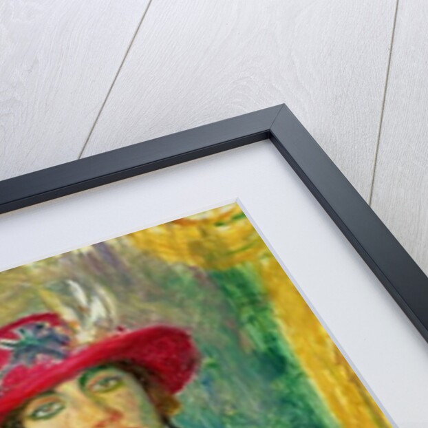 Girl in a Red Dress and Hat by William James Glackens