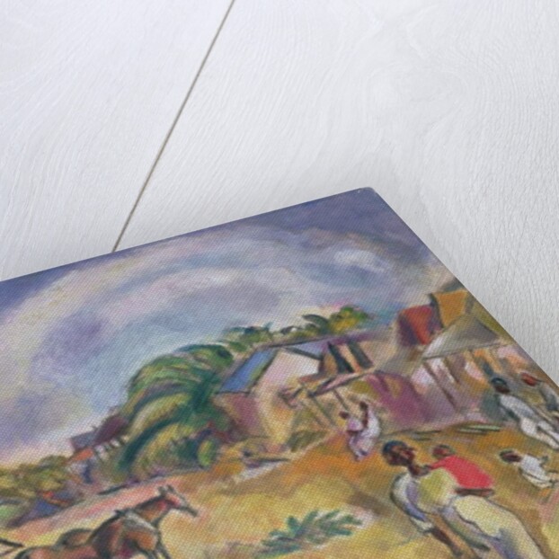 Landscape with Figures and Carriage, 1915 by Jules Pascin