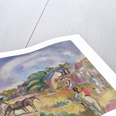 Landscape with Figures and Carriage, 1915 by Jules Pascin